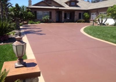 Stained concrete coating