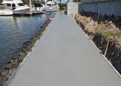 New concrete path